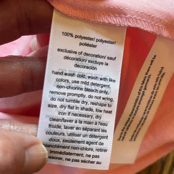 Tommy Hilfiger sz M pink feminine long sleeve flowy top NWT - Picture 8 of 10